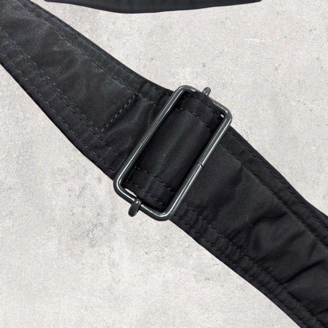 ふとん✨ポーター タンカー ショルダーバッグSサイズ　ブラック　2層