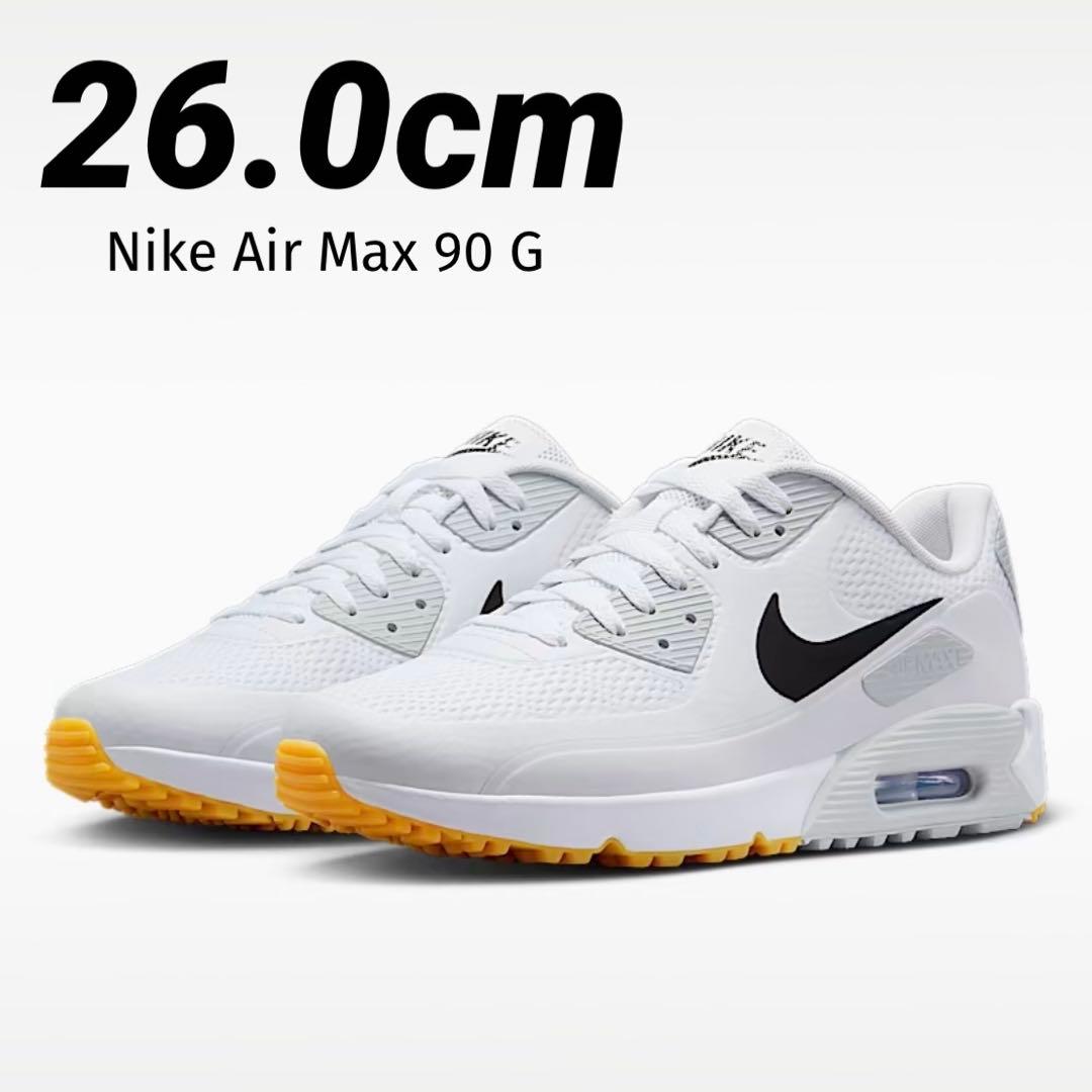 新品 26cm ナイキ エアマックス 90 G ゴルフシューズ ホワイト