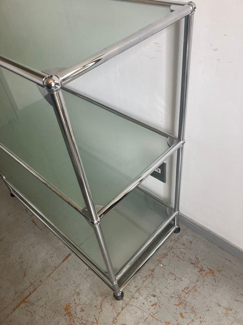 usmハラー ガラス オープンシェルフ バックパネル - メルカリ