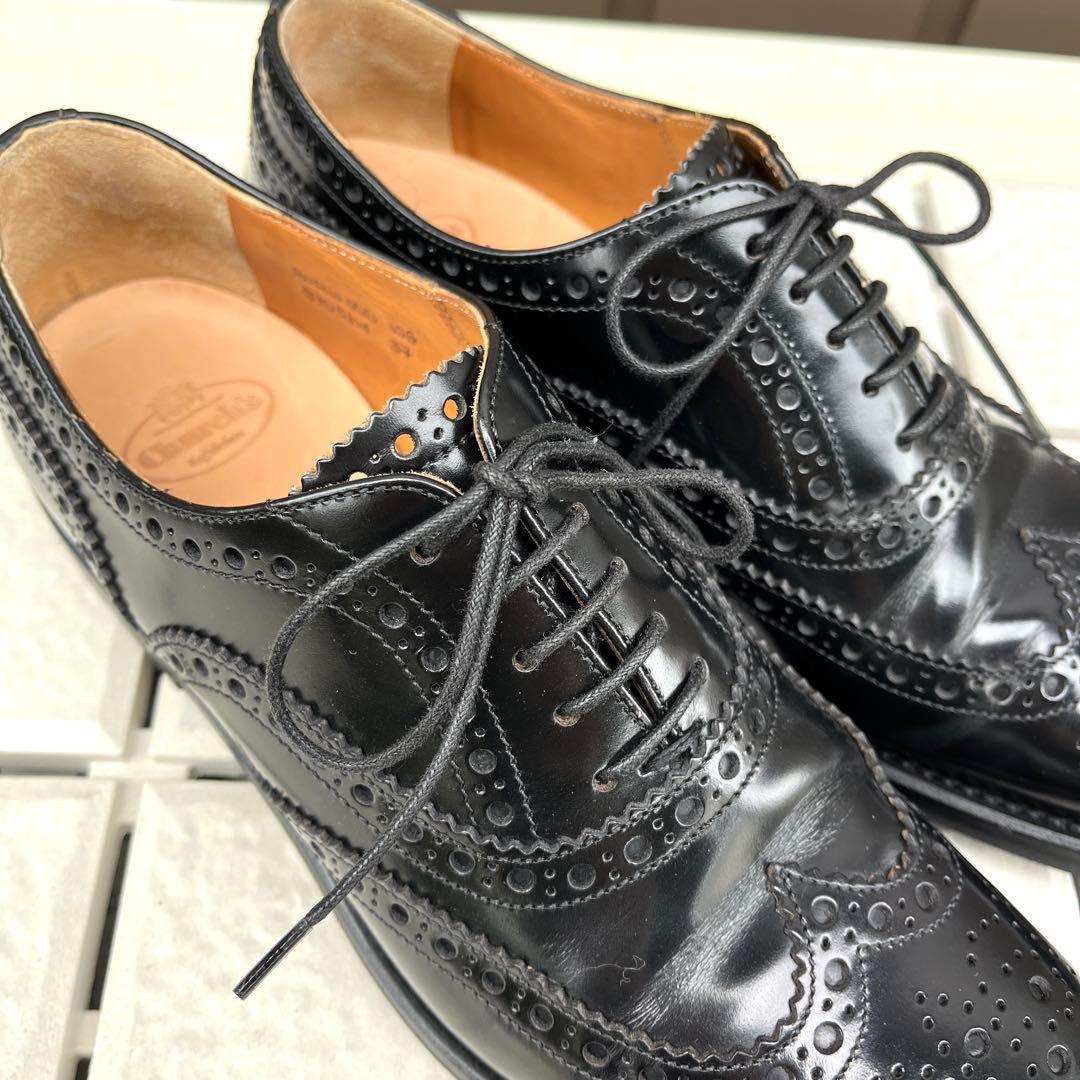 37 church's burwood 黒 チャーチ レースアップ 24
