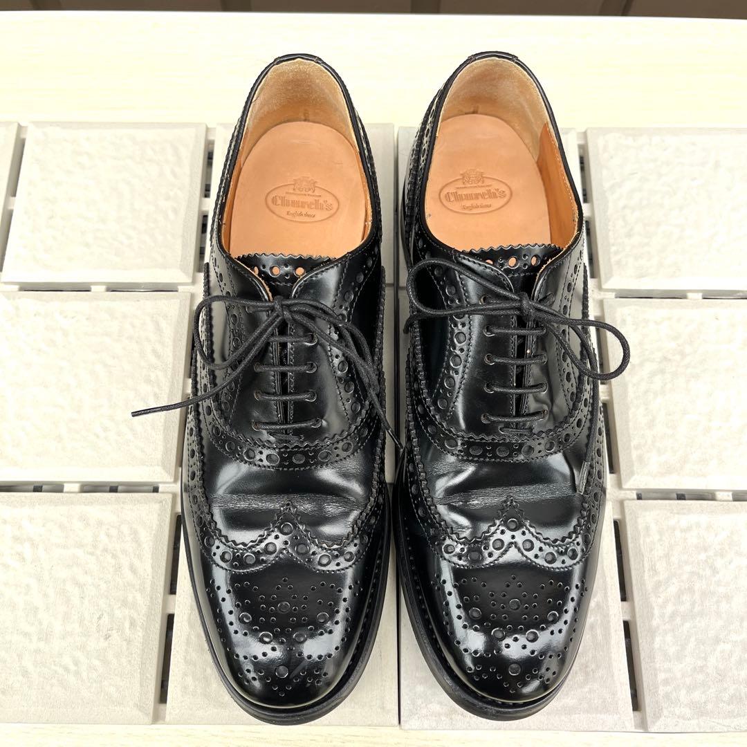 37 church's burwood 黒 チャーチ レースアップ 24