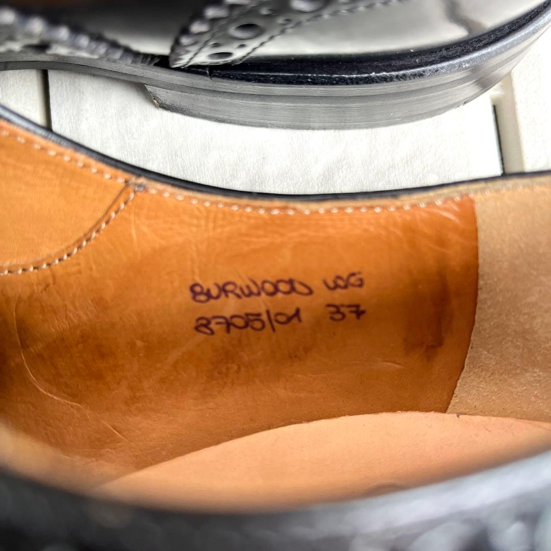 37 church's burwood 黒 チャーチ レースアップ 24