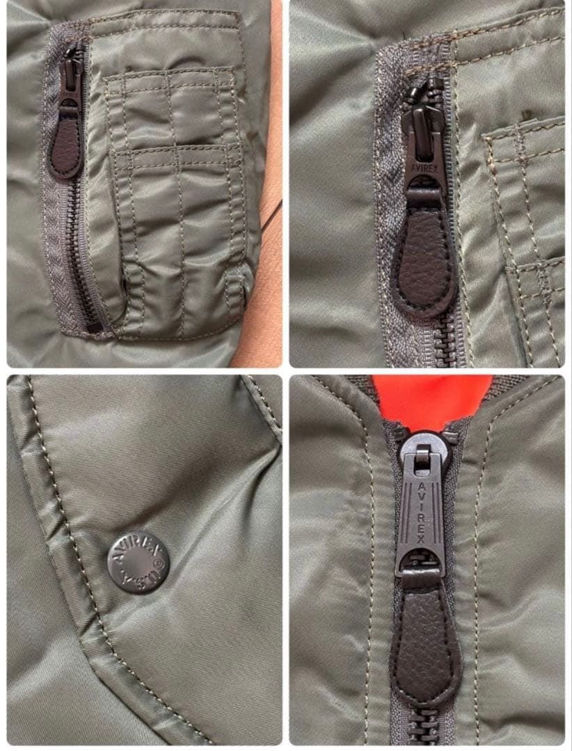 AVIREX アヴィレックスMA-1 フライトジャケット オリーブグリーン