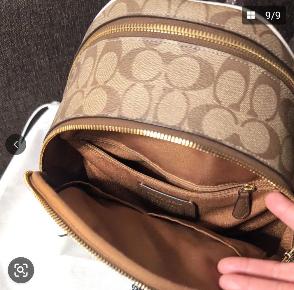 〜クリ〜COACH　レザーリュック ダブルジップ
