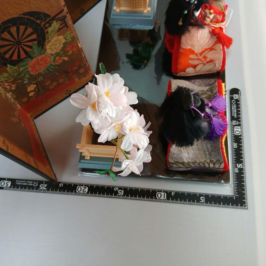 私の手作り/ひな祭り 雛人形セット/手作/古布ちりめん、帯