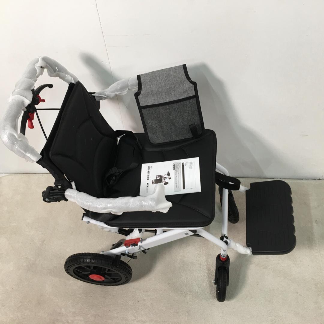 訳あり新品　車椅子 アルミ製 軽量 介助用 コンパクト介護用品1383-170