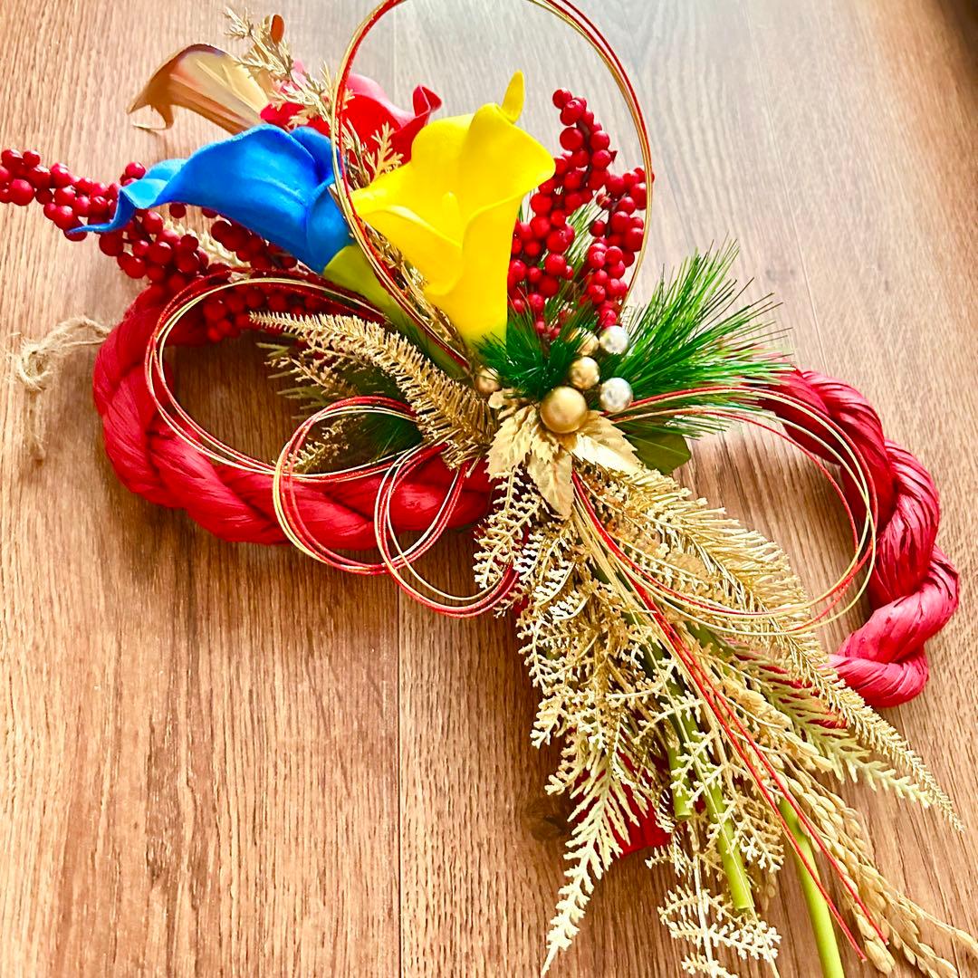 オメガ様専用 オーダーページ 2025しめ縄 水引ミニお飾り 仏花-1点物に