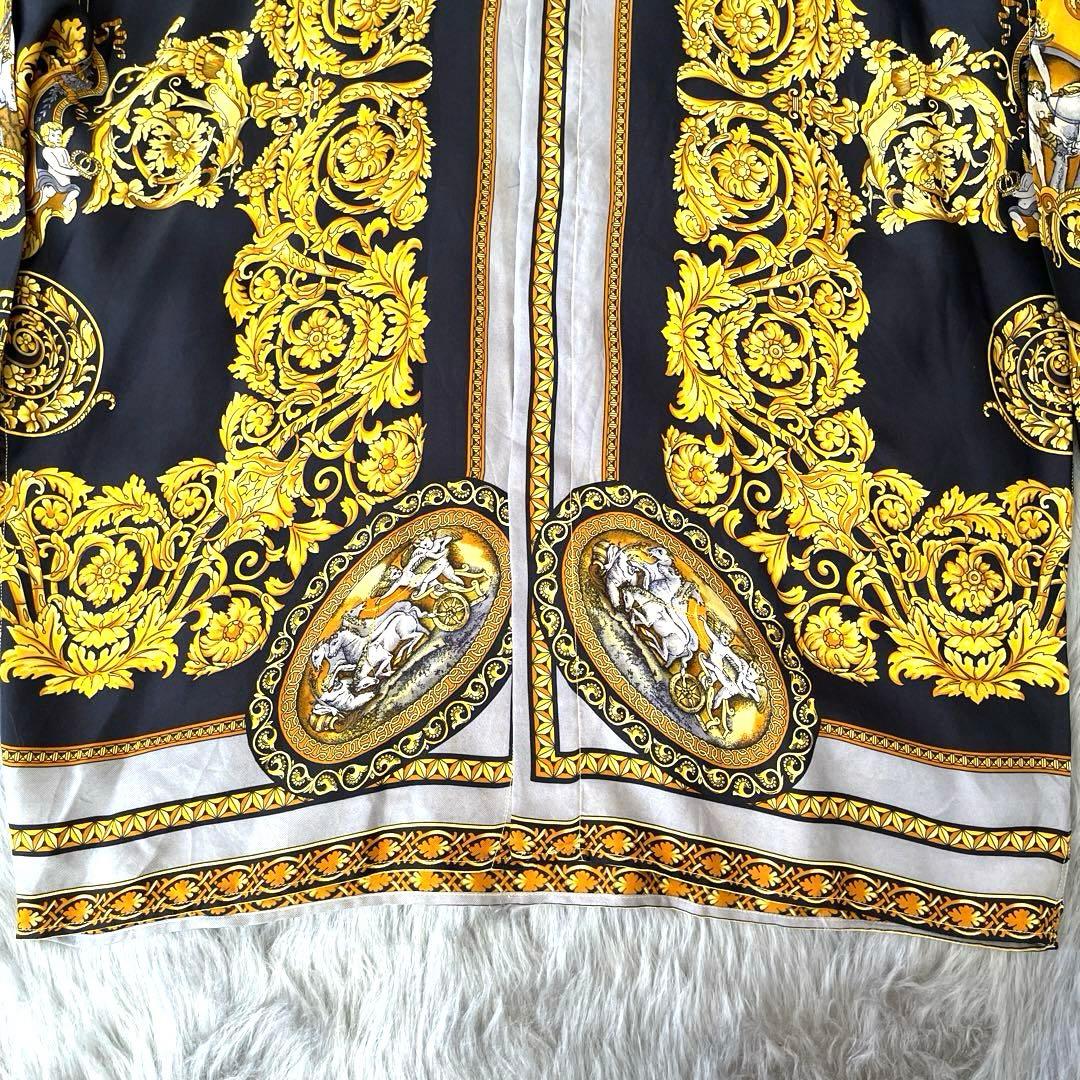 ヴェルサーチ V2 by versace バロック柄シャツ シルク - メルカリ