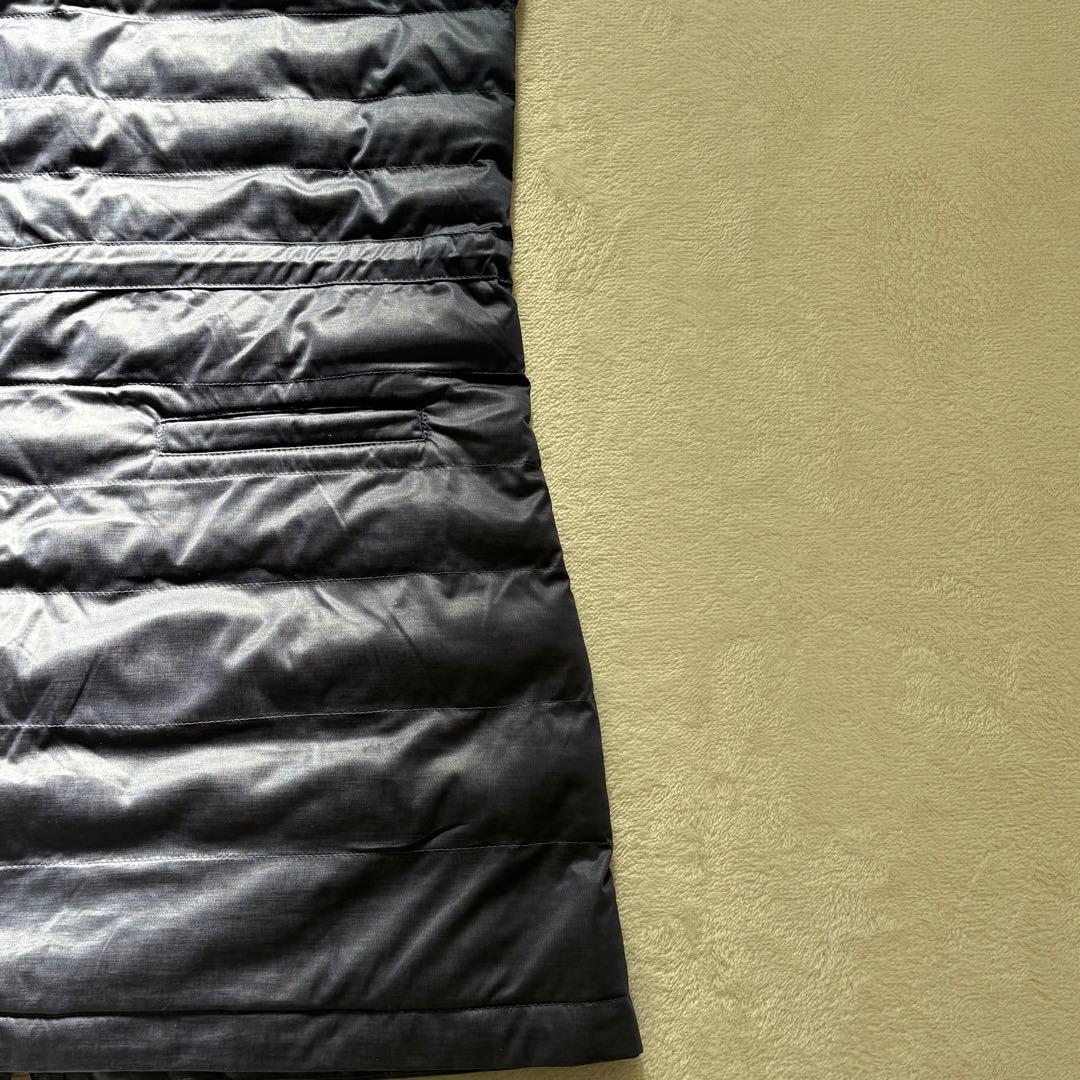 ランバンスポール 中綿ワンピース ネイビー ノースリーブ フード取外し可 40