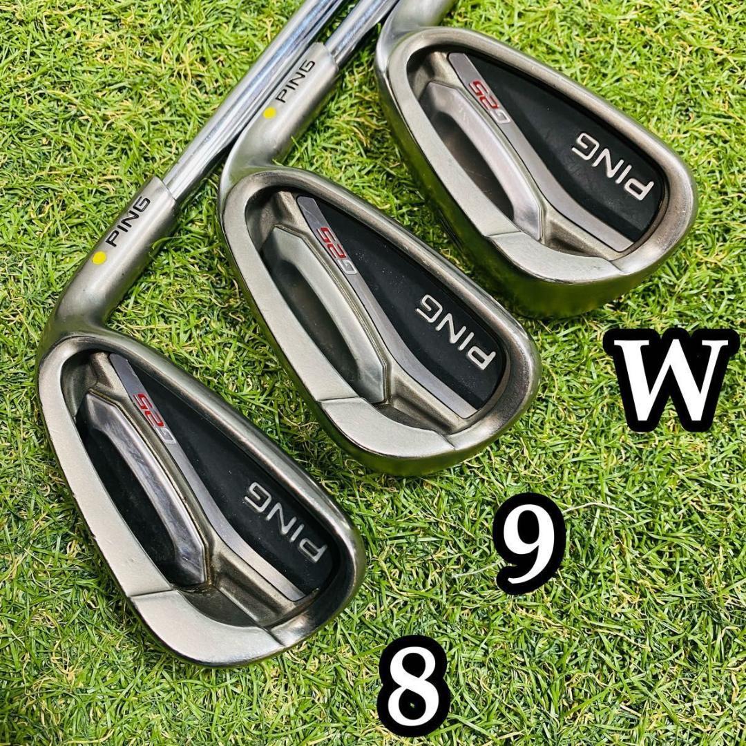 【良品】大人気モデル ピン G25 黄色ドット メンズアイアンセット 6本 X