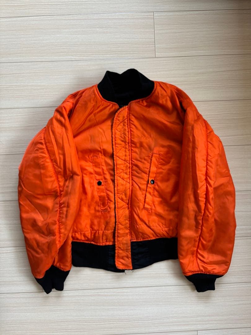 USA製 80s アルファインダストリーズ MA-1 M ブラック 黒