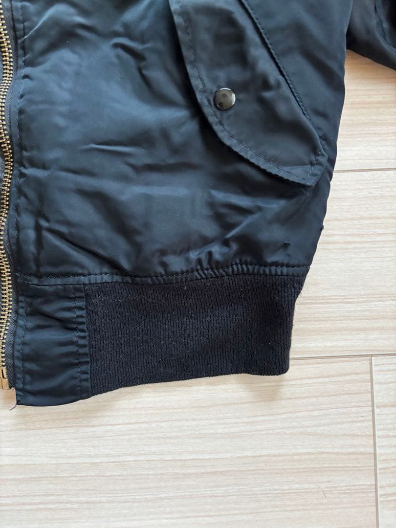 USA製 80s アルファインダストリーズ MA-1 M ブラック 黒