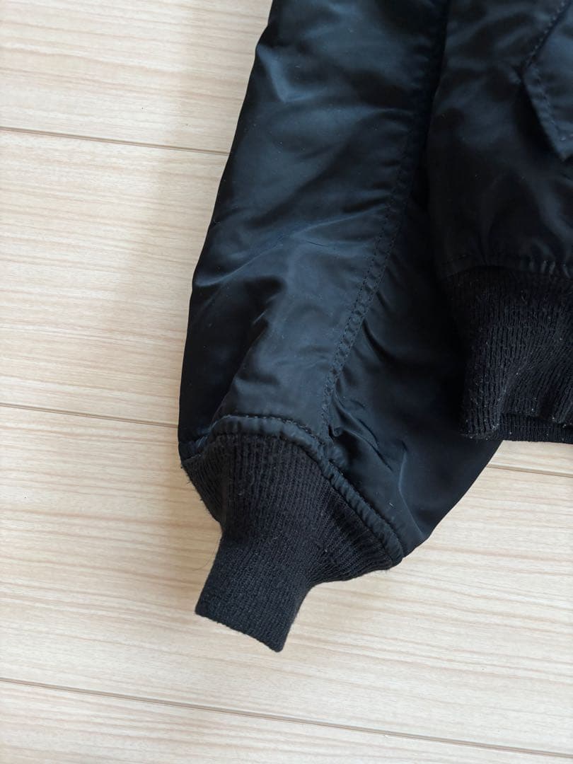 USA製 80s アルファインダストリーズ MA-1 M ブラック 黒