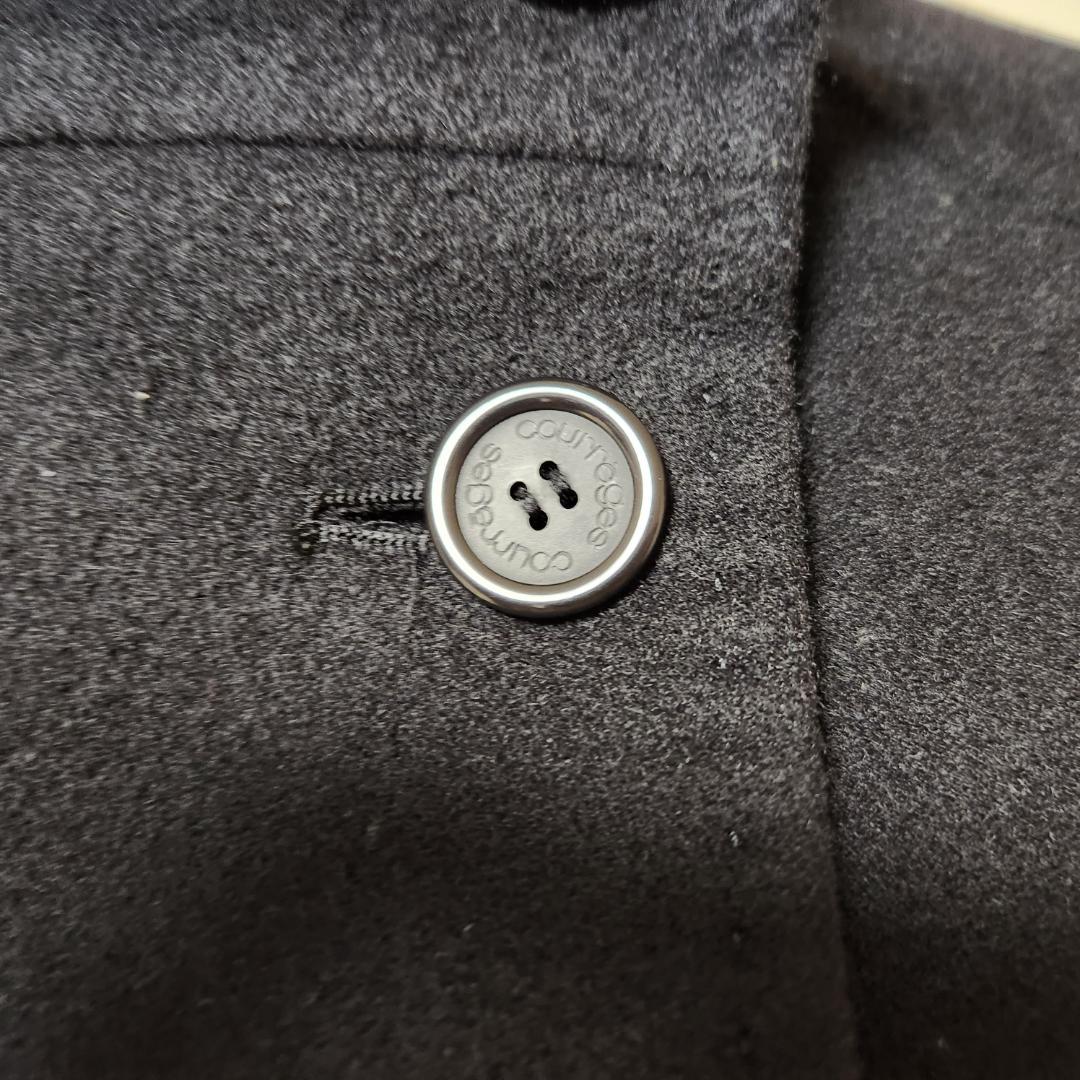 フリマ屋さん専用　クレージュ　ブラック　コート　手縫い仕上げ