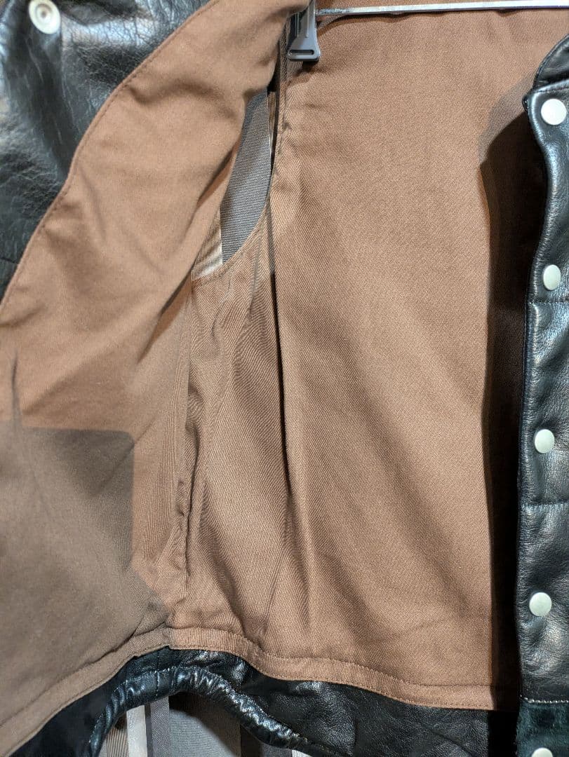 Vin&Age ヴィンアンドエイジ 稲妻デザイン レザーベスト サイズ38(M)