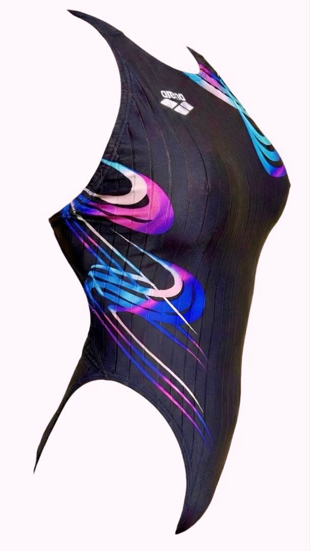 【希少品】arena 競泳水着 シャドーストライプ リミック 【廃版品】