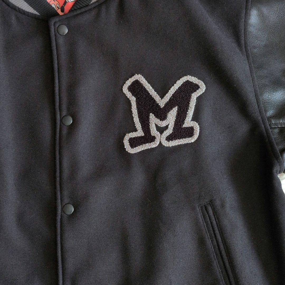 ディズニーストア ミッキーマウス スタジャン ブラックブルゾン ジャンバー