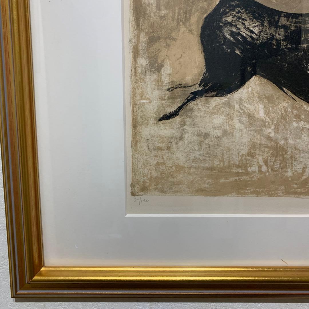 リトグラフ　真作　ジャン・ジャンセン『La naturelle 闘牛士』サイン有