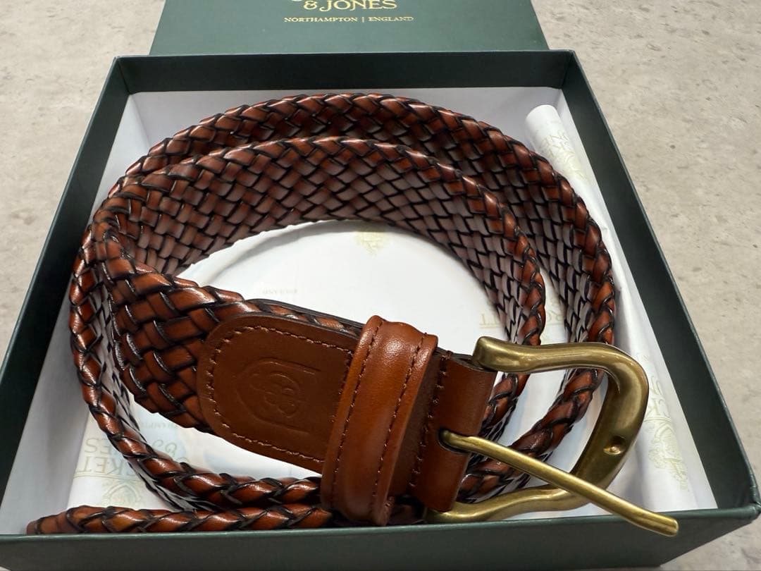 クロケット&ジョーンズCROCKETT&JONESメッシュベルト 85新品