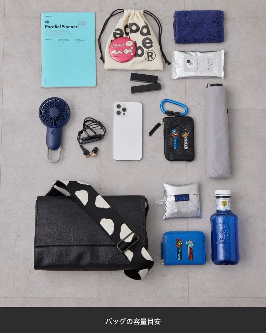 ear PAPILLONNER ワイドテープショルダーバッグ/ボディバッグ