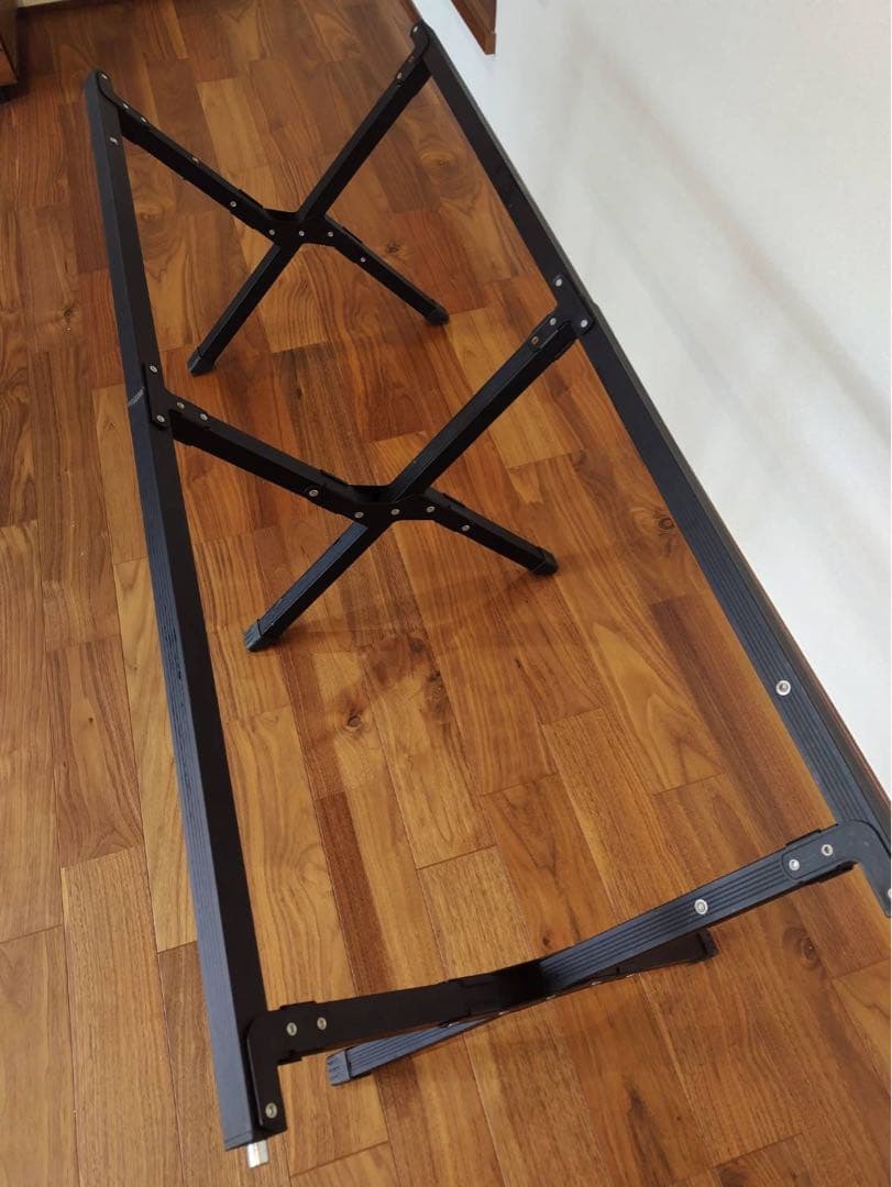 FIELDDOOR ウッドロールテーブル（ダークブラウン） 70×120cm