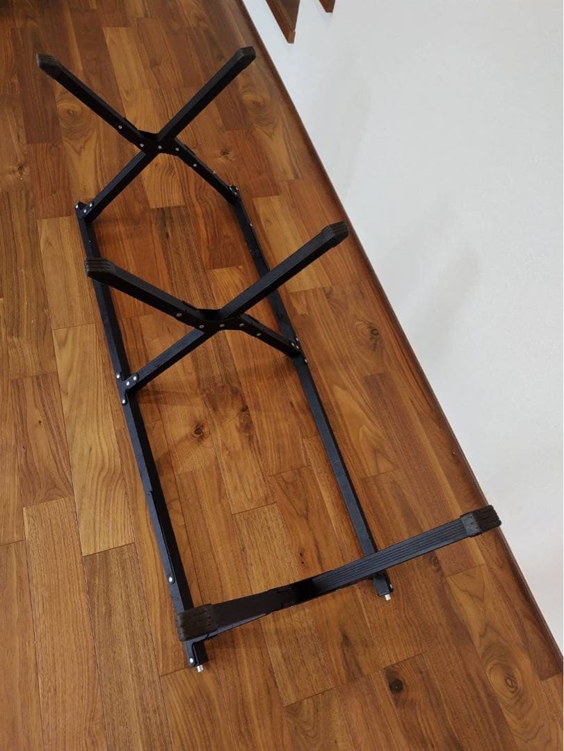 FIELDDOOR ウッドロールテーブル（ダークブラウン） 70×120cm