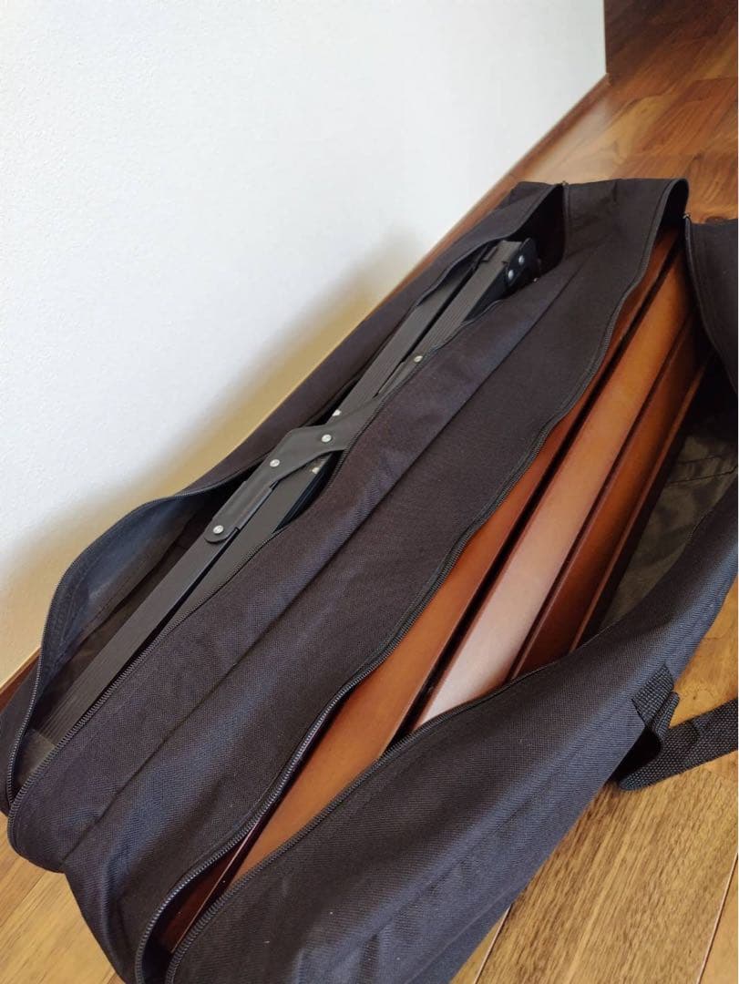 FIELDDOOR ウッドロールテーブル（ダークブラウン） 70×120cm