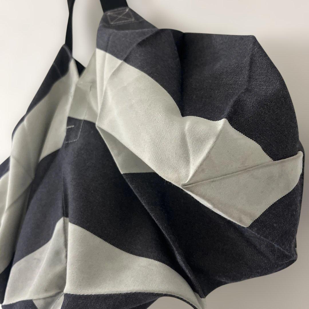 イッセイミヤケ ハンドバッグ ボーダー 変形バッグ