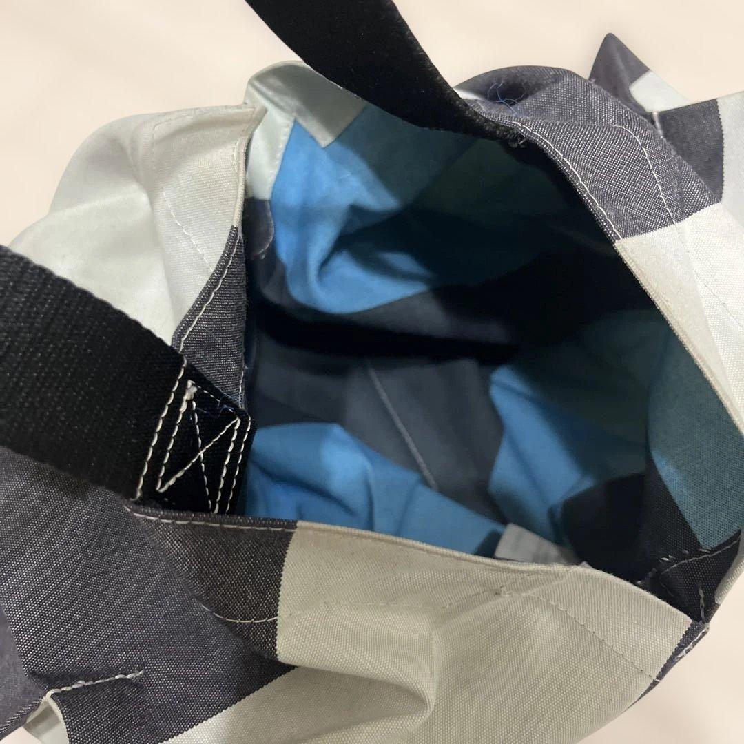 イッセイミヤケ ハンドバッグ ボーダー 変形バッグ