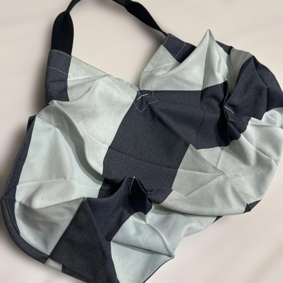 イッセイミヤケ ハンドバッグ ボーダー 変形バッグ