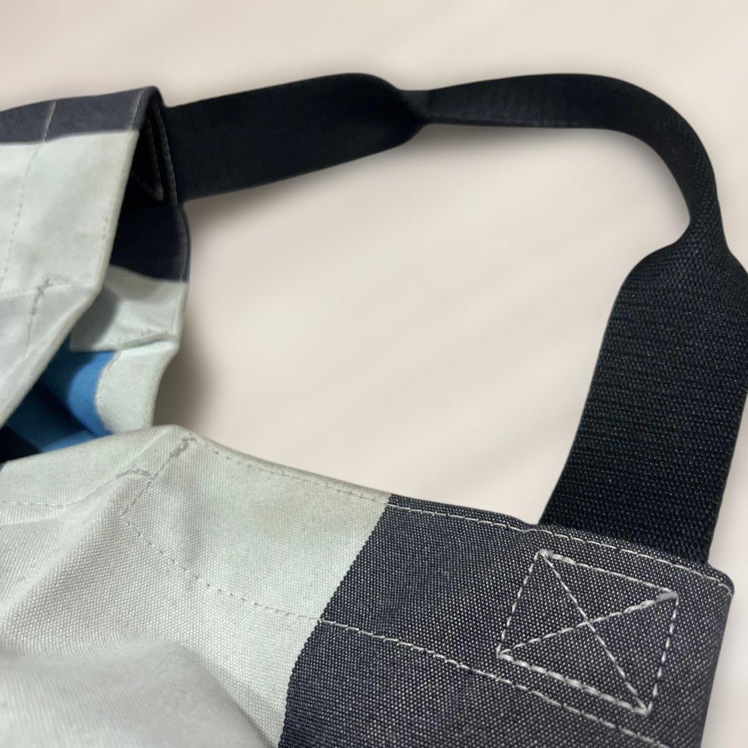 イッセイミヤケ ハンドバッグ ボーダー 変形バッグ