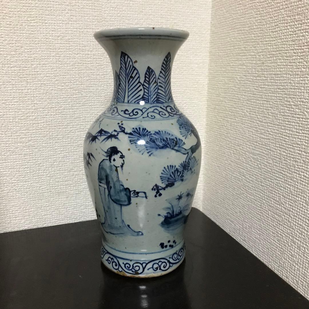 花瓶 骨董品 中国花瓶 中国美術 大明宣徳年製 - メルカリ