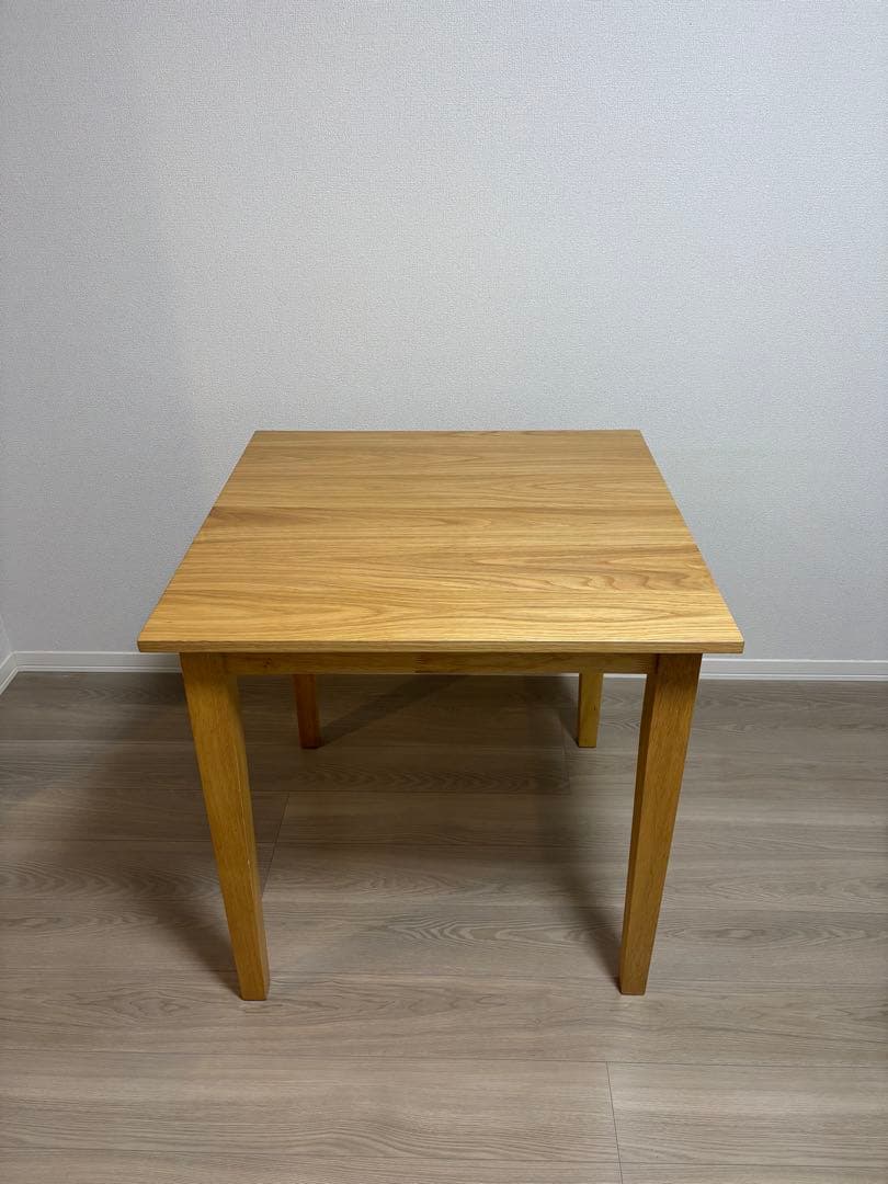 ナチュラルウッド 正方形ダイニングテーブル