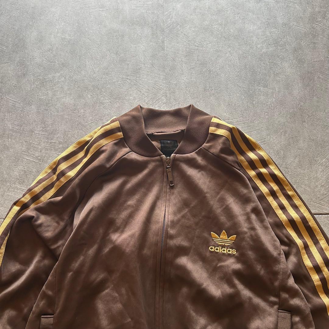 トップス archive adidas track jacket brown yellow
