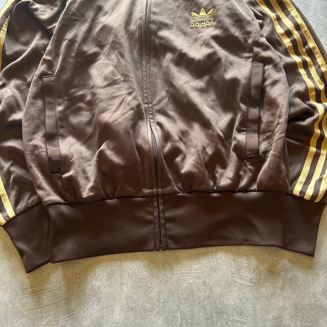 トップス archive adidas track jacket brown yellow