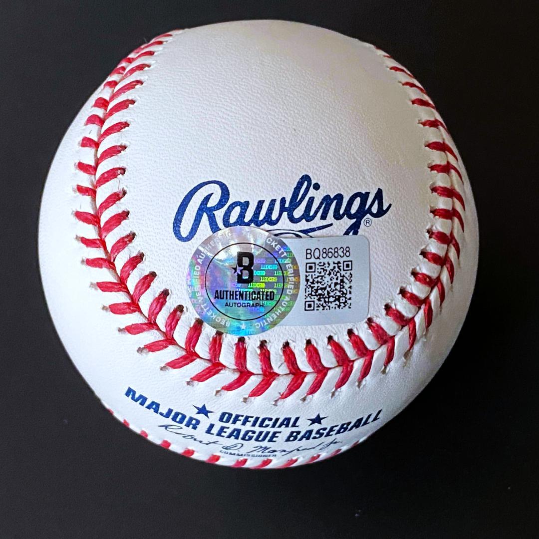 【貴重】鈴木誠也★MLBシカゴ・カブス★直筆サインベースボール★写真付き