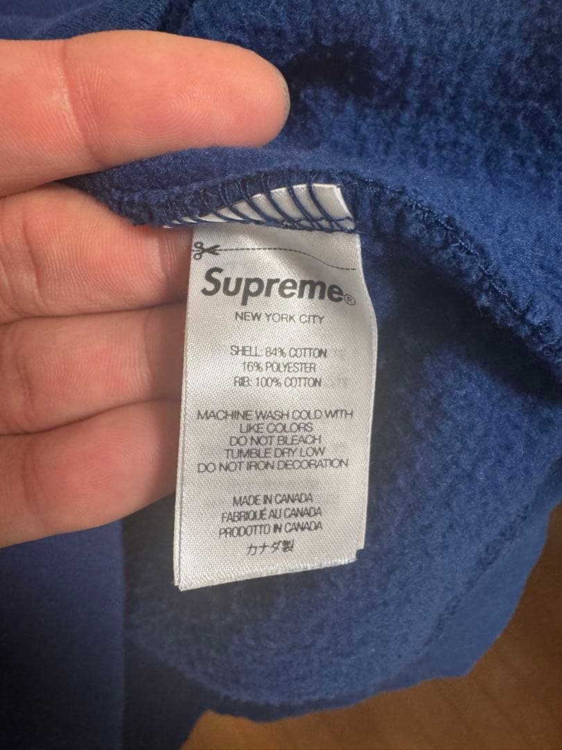 24FW Supreme Small Box Crewneck ブルー