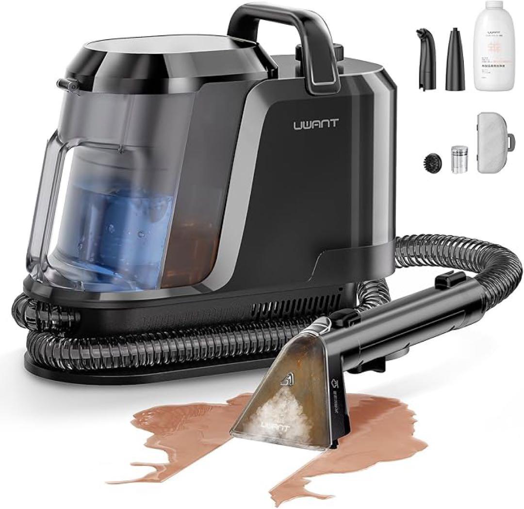 uwant 100℃蒸気噴射リンサークリーナー 超強吸引力スチームクリーナー
