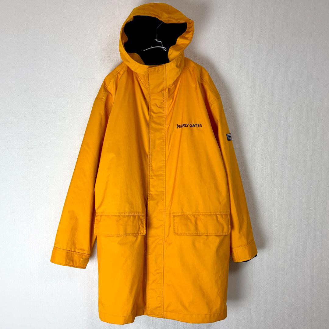 パーリーゲイツ L ゴアテックス ロングコート ライナー付き イエロー