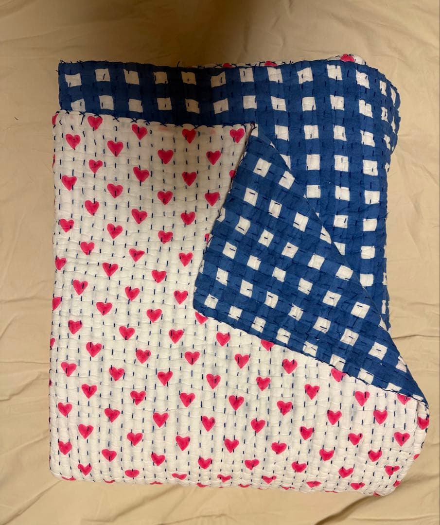 SZ brockprint ロンハーマン ハートキルト ブランケット 百々千晴