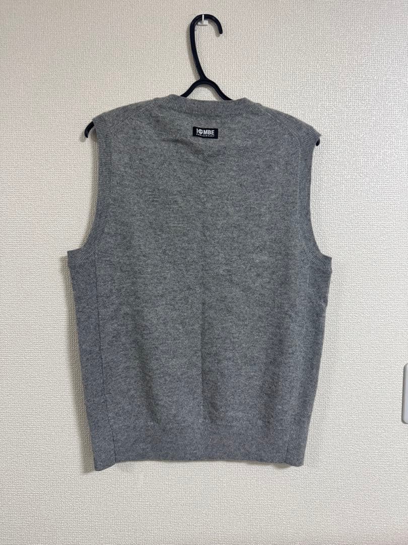 マスターバニー ニット　ベスト グレーカシミヤ メンズ　4(M) ゴルフ
