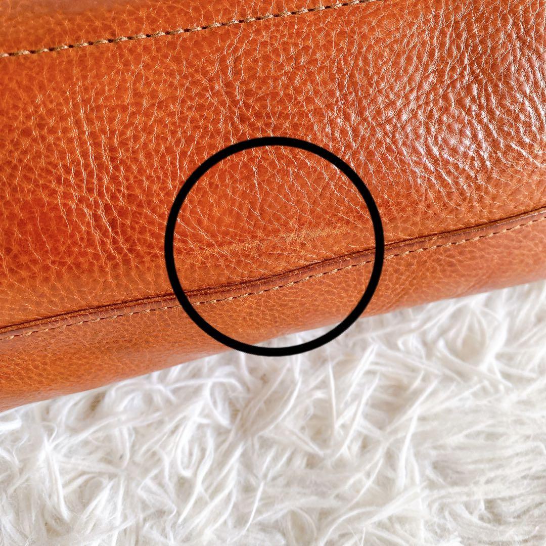 genten ゲンテン 封筒型 リュック レザー キャメル　ブラウン