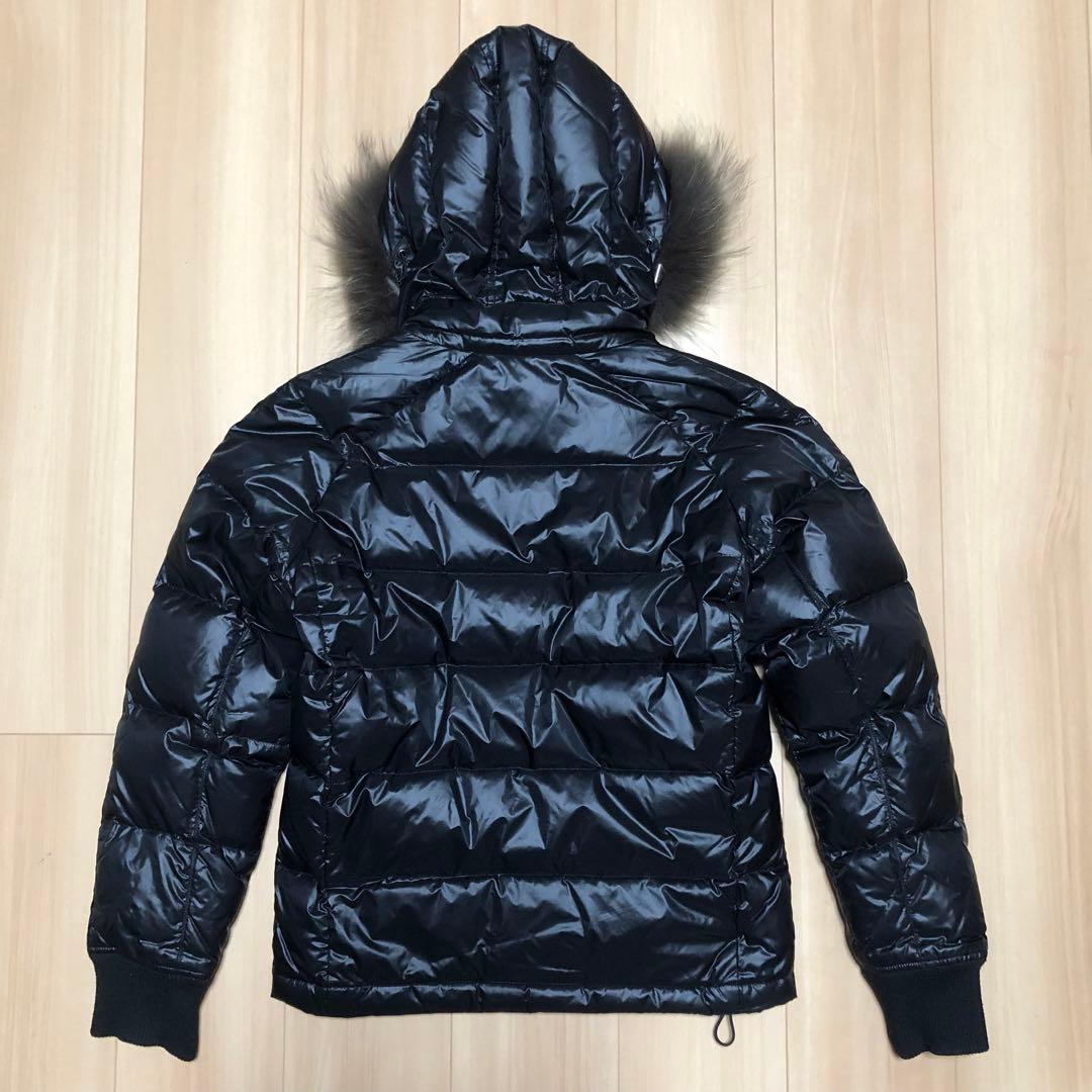 ラウンジリザード◇ダウンジャケット メンズ アウター 黒 ファー付き