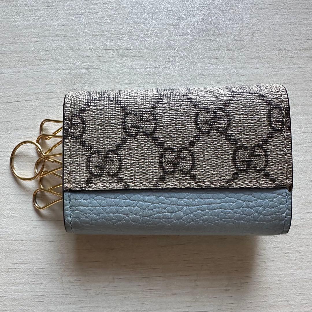 GUCCI 6連キーケース マーモント GGスプリーム GG柄