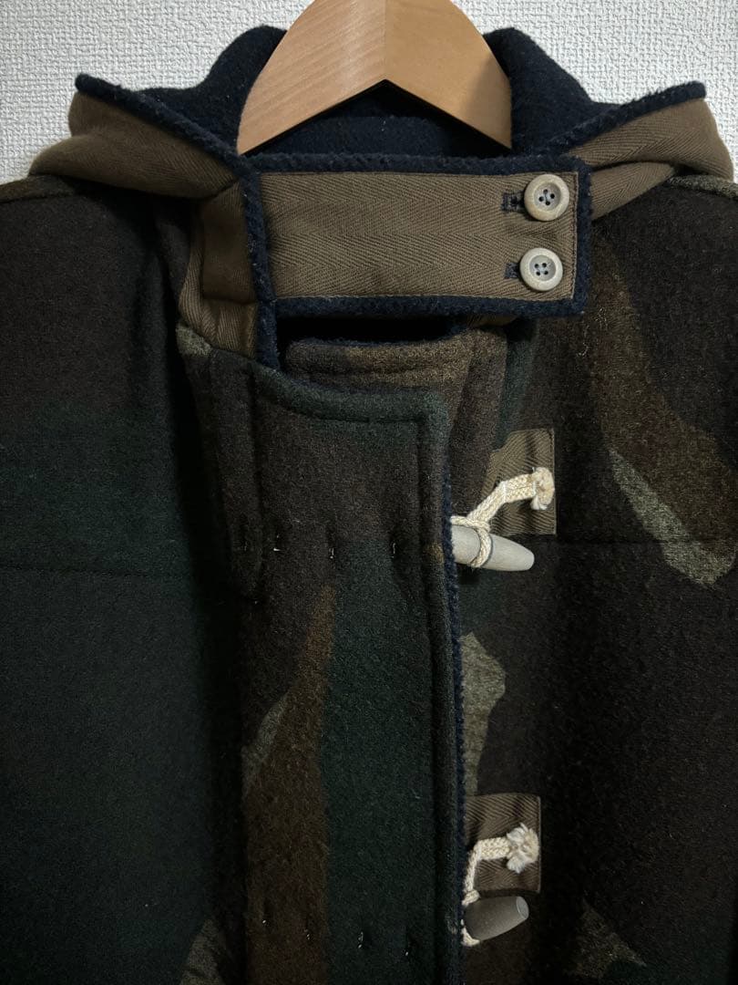 Nigel Cabourn リバーシブルダッフルコート 迷彩×ネイビー 48