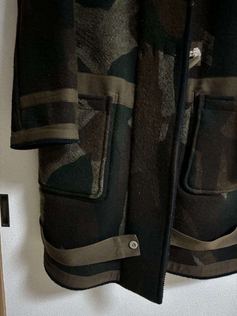 Nigel Cabourn リバーシブルダッフルコート 迷彩×ネイビー 48