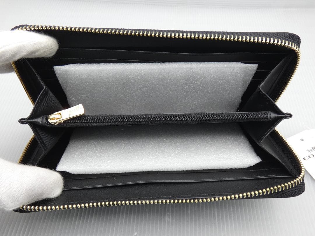 【新品】COACH コーチ ラウンド 長財布 2855 キルティング ウォレット