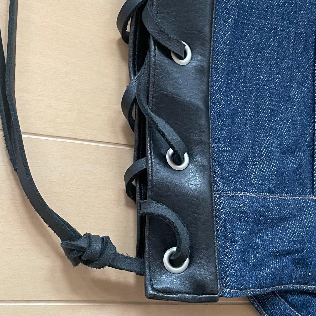 KADOYA バイカーデニムベスト2絶版品フリンジ付き Lサイズ 試着のみ新品