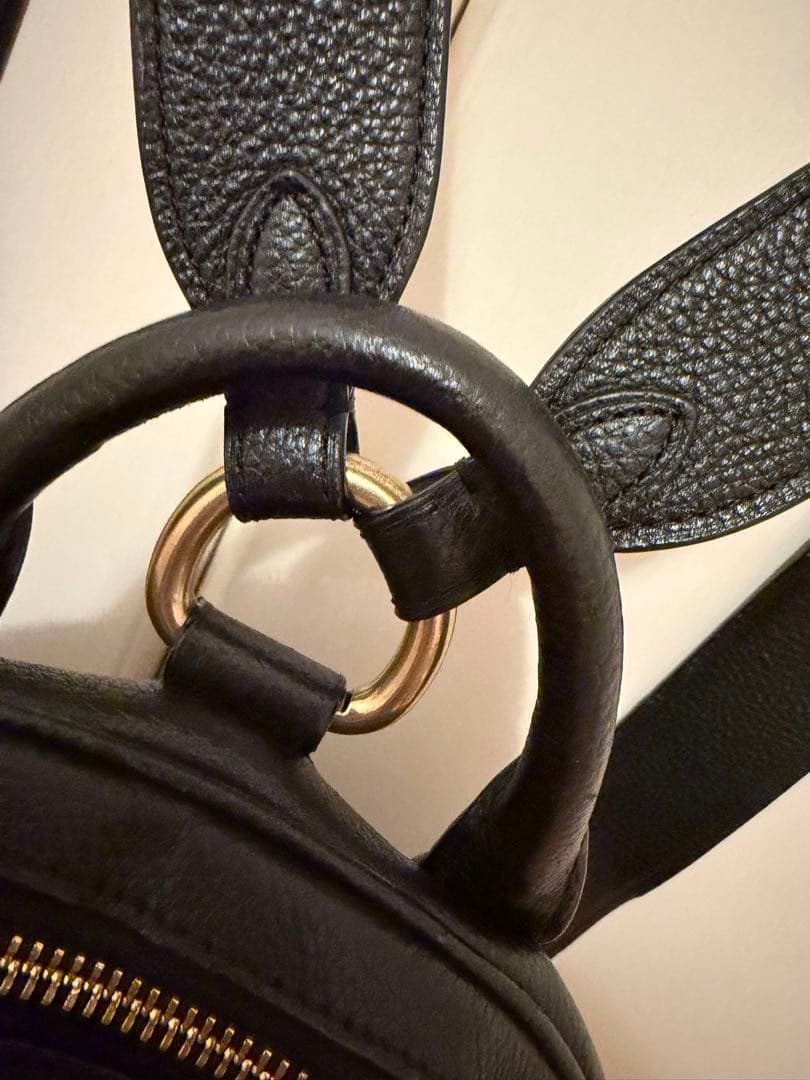 COACH 黒 レザー バックパック