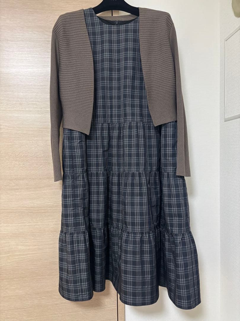 マグノリアコレクション　望月順子さん　米沢シルクのティアードワンピース